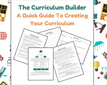 The Curriculum Builder: A Quick Guide To Creating Your Curriculum | Instructional Design | Curriculum Design | Content Map | Lesson Plan