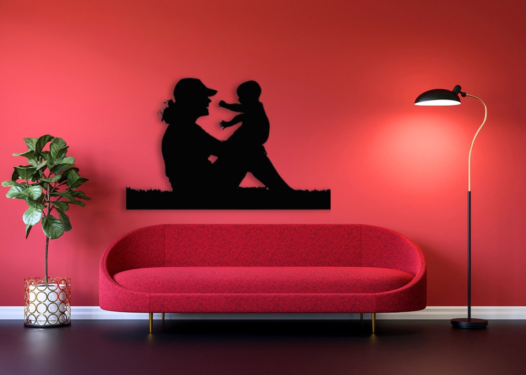 Mom Love for Baby, Mom Love Wall Art, Family Wall Decor, Home Decor Art