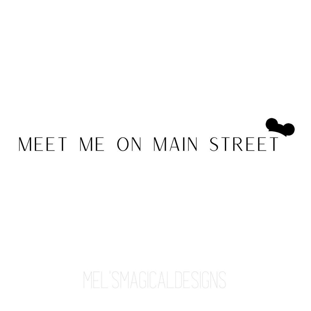Meet Me on Main Street Svg Png Jpg Original Instant Download Etsy