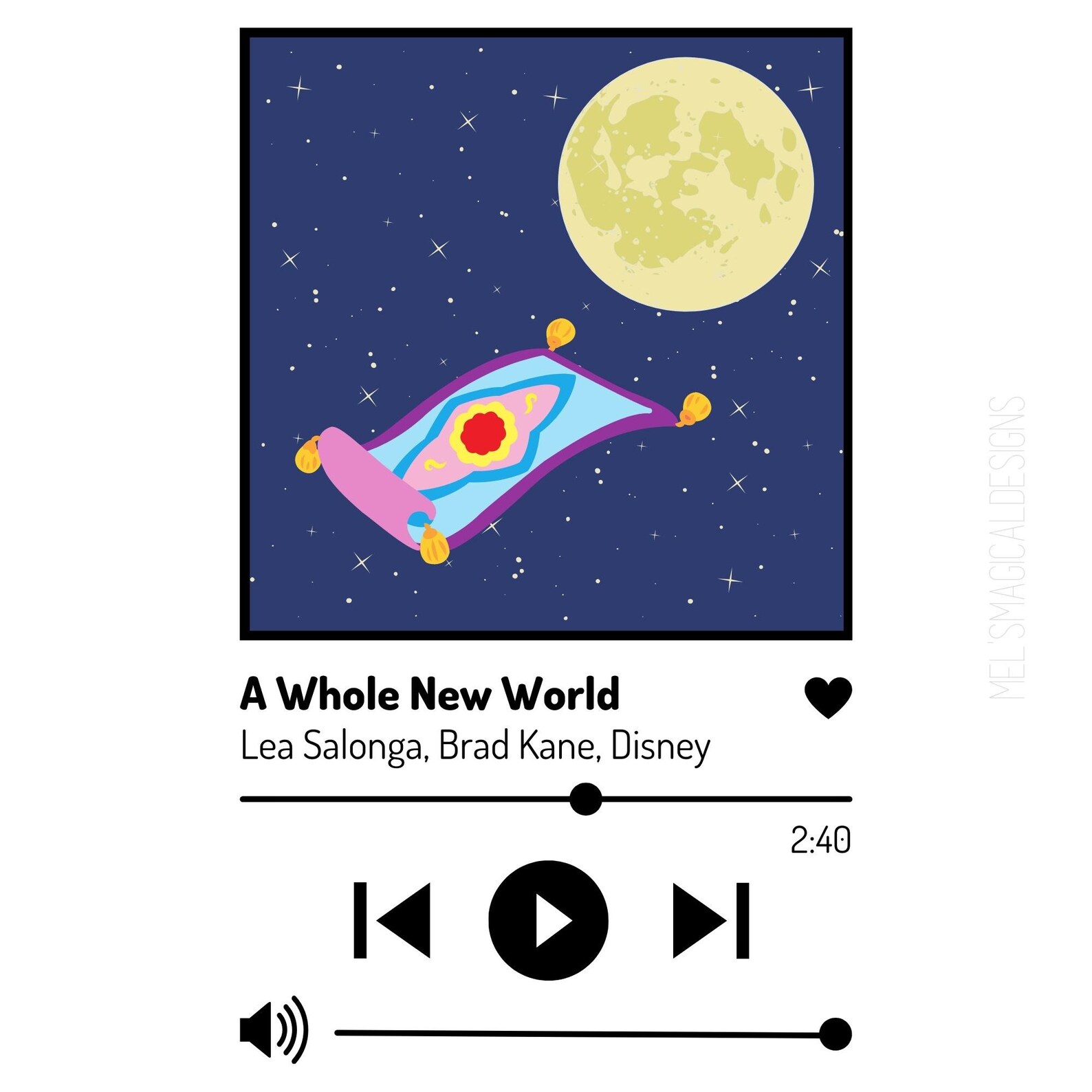 A Whole New World Aladdin Svg Png Jpg Original Instant - Etsy