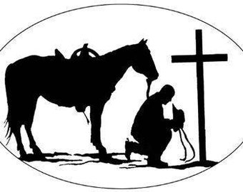 King Size 3 pc borrego Praying Cowboy Design.  main image 0