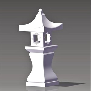 Lampada da giardino giapponese a forma di pagoda immagine 8