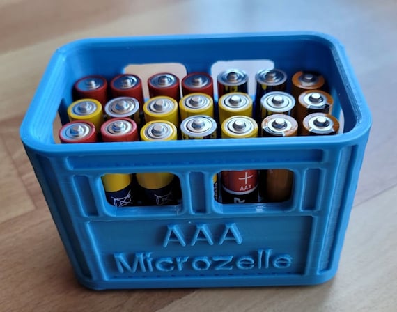 Bierkiste Batterie Box AAA Microzellen Stapelbar 3D Druckdatei