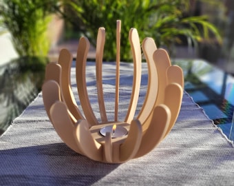 Portavelas de diseño con selección de variantes (conectable) - Archivo de impresión 3D digital (.stl)