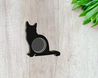 Gato con portavelas - Modelo de impresión 3D