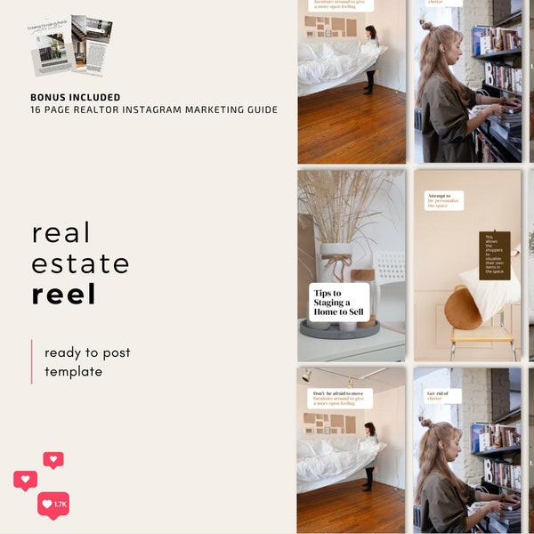 Realtor Reel Video Template | Tips To Home Staging | Real Estate Instagram Reels Marketing Video | Stage Your Home To Sell Realtor Tutorial