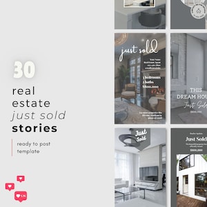 25 histórias de corretores de imóveis | Acabei de vender histórias de engajamento concluídas Marketing imobiliário | Modelo de marketing digital para empresas