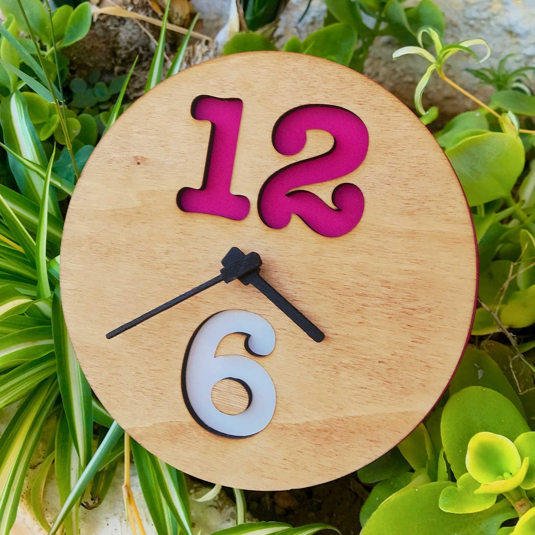 Wooden Wall Clock Minimalist Clock Original Wall Clock Etsy