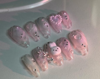 Press on nails lapin