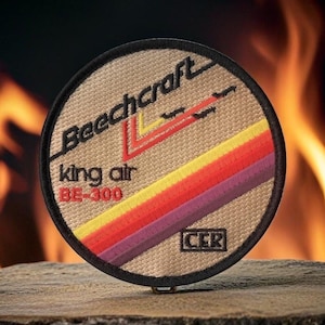 NOAA Retro “VHS-style” Beechcraft King Air 300 Patch
