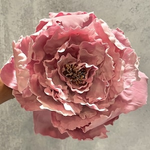 6” sugar flower peony
