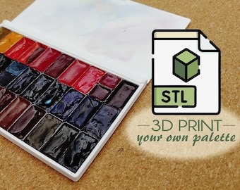 Tavolozza per acquerelli DIGITAL DECA: stampa la tua tavolozza in 3D!