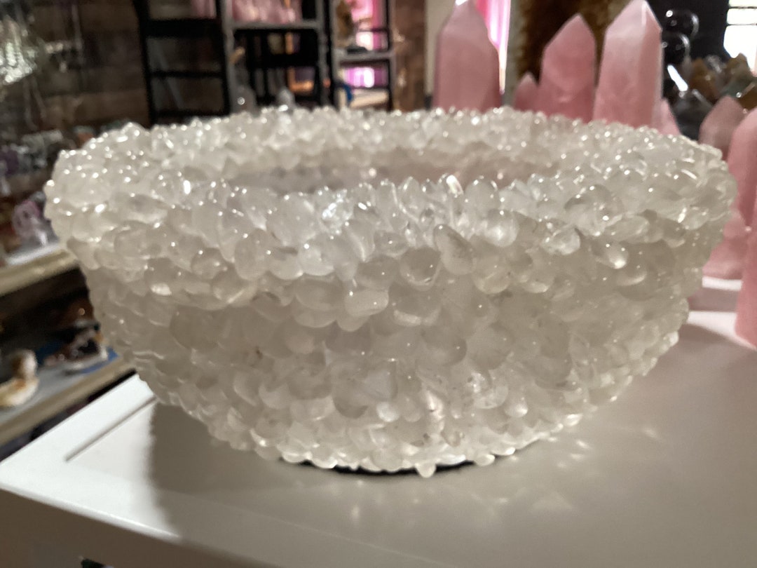 Designer Clear Quartz Bowl Etsy