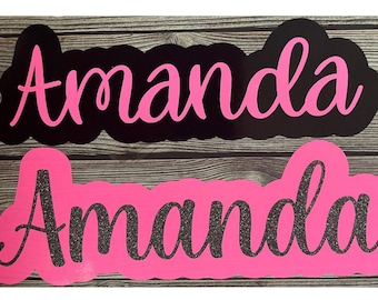 Custom Two-Color Name Decal, Laptop Sticker, Vinyl Decal (Personalized)