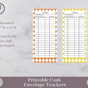 Printable Cash Envelope Trackers Digital Download Argyle - Etsy