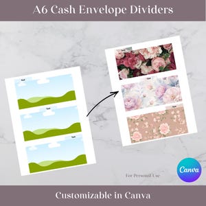 Customizable Canva Template for Cash Envelope Dividers | Printable & Laminatable