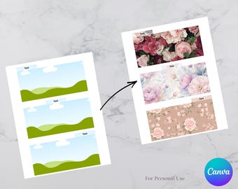 Customizable Canva Template for Cash Envelope Dividers | Printable & Laminatable