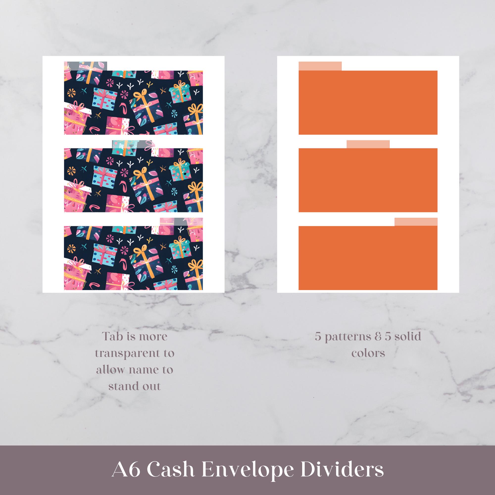 Envelope Deviders Printable Cash Envelope Dividers | Gifts | Digital Download - Etsy