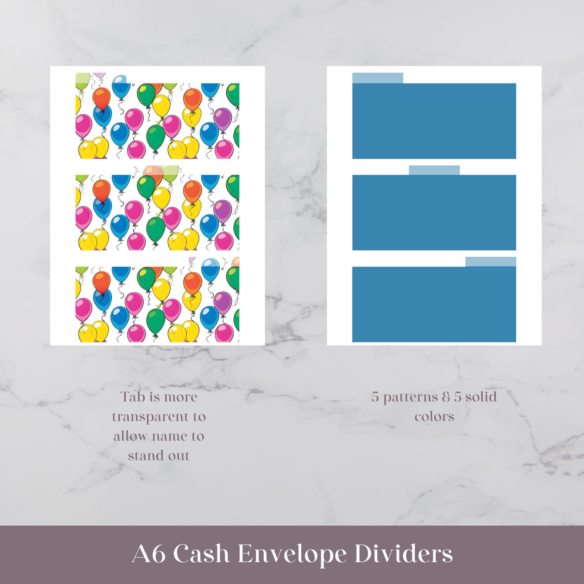 Envelope Deviders Printable Cash Envelope Dividers | Gifts | Digital Download - Etsy