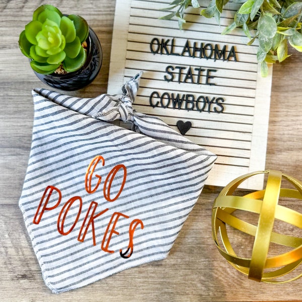 OSU Dog Bandana | Oklahoma State Dog Bandana | Oklahoma State Game Day | Oklahoma State University | Go Pokes