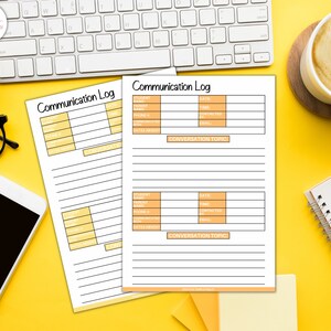 Teacher Communication Log Printable Communication Record - Etsy UK