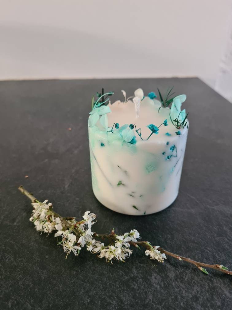 Bougie Végétale - Fleurs Séchées