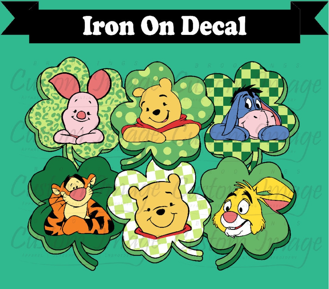 Disney Iron On. Disney Decal. Disney Shirts. Disney Lucky Iron Etsy