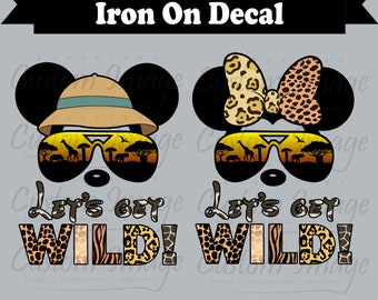 Disney Iron On. Disney Decal. Disney Shirts. Animal Kingdom Shirts. Disney Vinyl Transfer. Disney Animal Kingdom. Mickey Mouse. Minnie Mouse