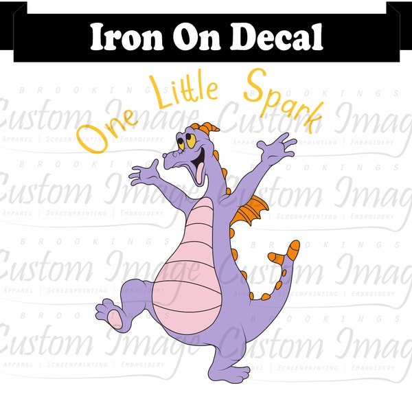 Figment Iron On. Epcot Center Decal. Just One Spark. Disney Iron On. Disney Transfer. Future Cast Member. Epcot Flower and Garden Festival