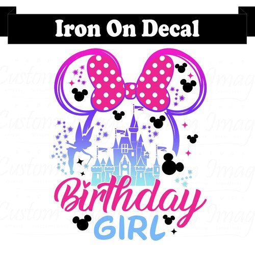 Disney Iron On. Disney Decal. Disney Shirts. Disney Birthday Etsy