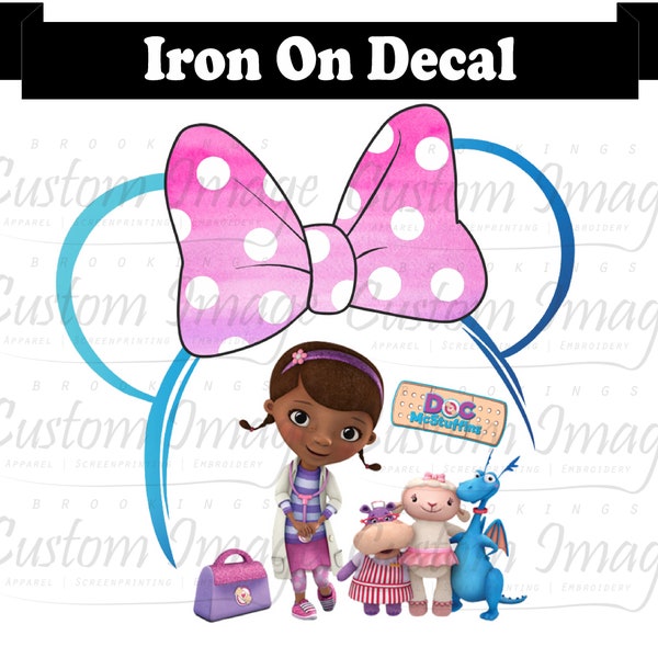 Doc McStuffins Iron On. Doc McStuffins Shirt Transfer. Disney Princess Transfer. Disney Doc McStuffins. Girl Mermaid. Shirt Transfer