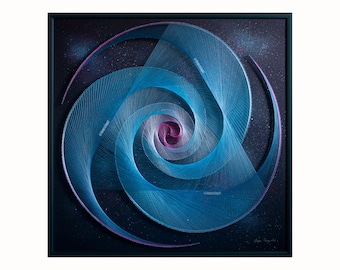 String Art Galaxy | Mandala Wall Hanging | Sacred Geometry | Feng Shui | Home, Office, Cafe Modern Decor | Creative Abstract Spiritual Gift
