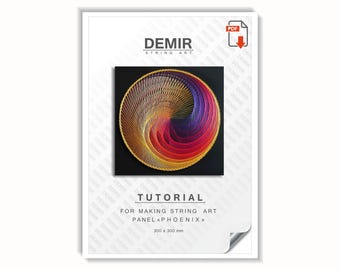String Art | Tutorial | Textbook | Lesson | Template | Pattern | Sacred Geometry | Handmade Spiritual Decor | Feng Shui Mandala | DIY