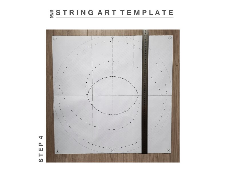 String Art Template Pattern Outline Stencils Scheme Etsy