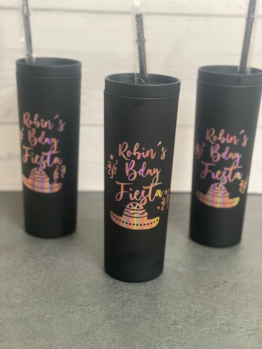 Personalized Tumbler With Straw, Custom Tumbler With Straw and Lid