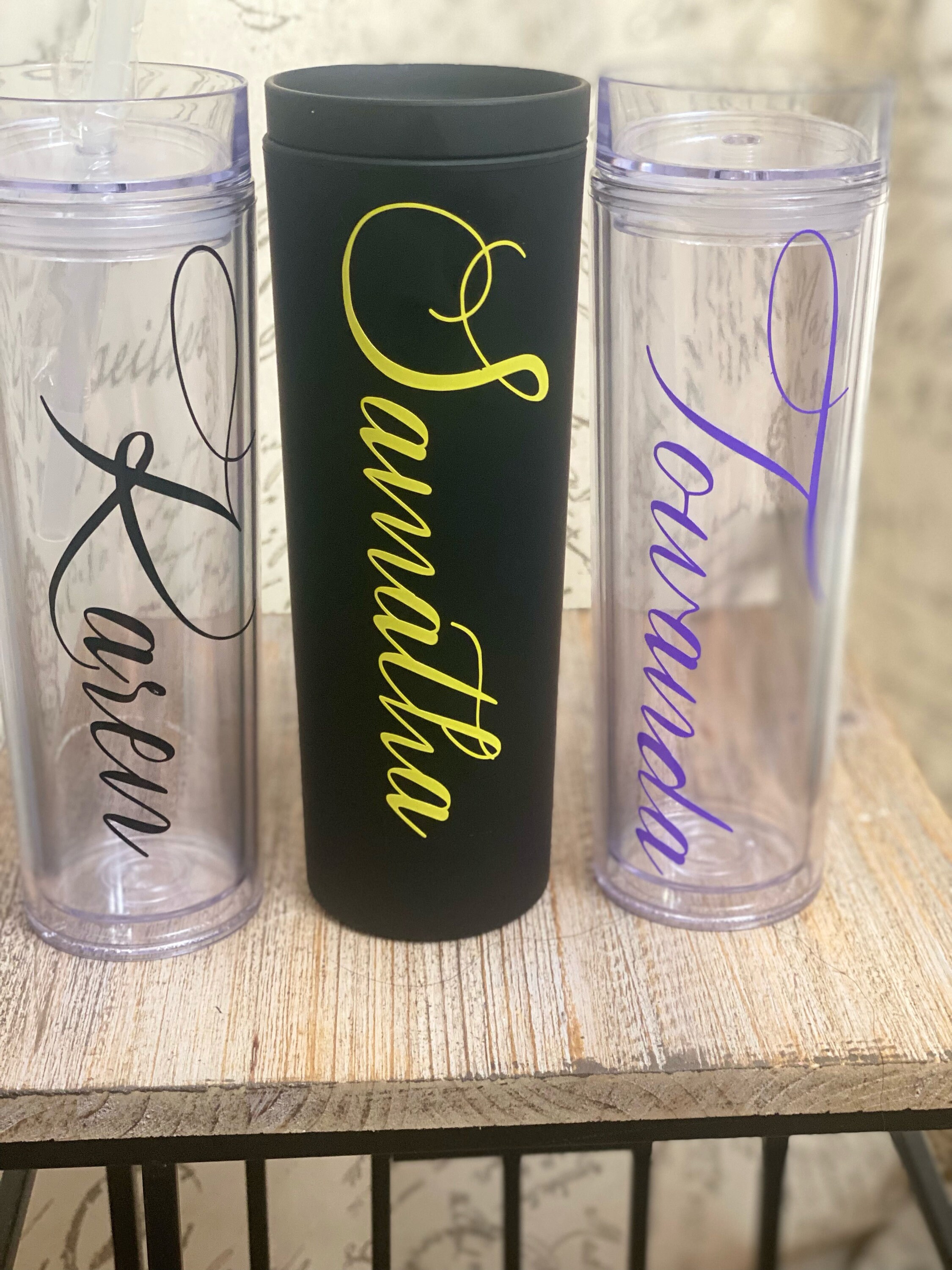 Personalized Tumbler With Straw, Custom Tumbler With Straw and Lid