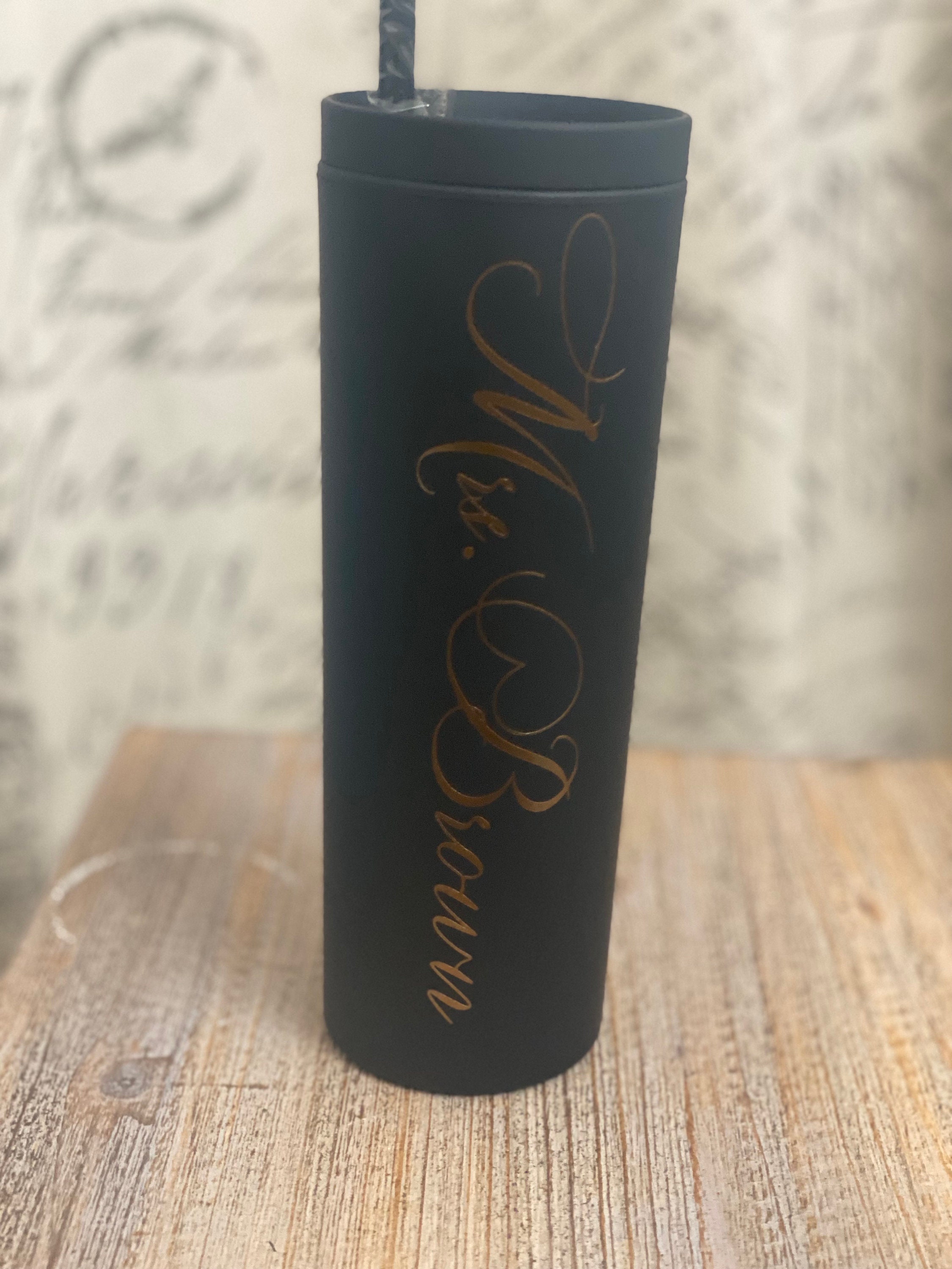 Personalized Tumbler With Straw, Custom Tumbler With Straw and Lid