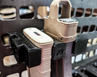 Interlocking Triple Magazine Holder, Black - MOLLE/Wall Mount - P6 Gear