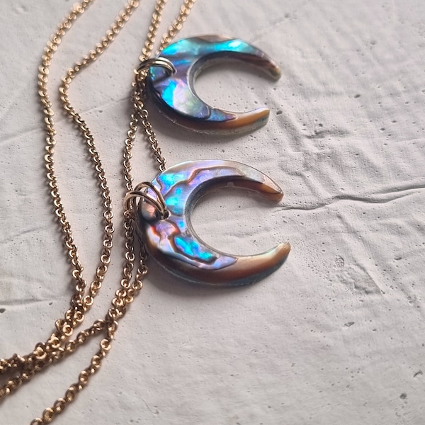 Collier Lune fine Abalone