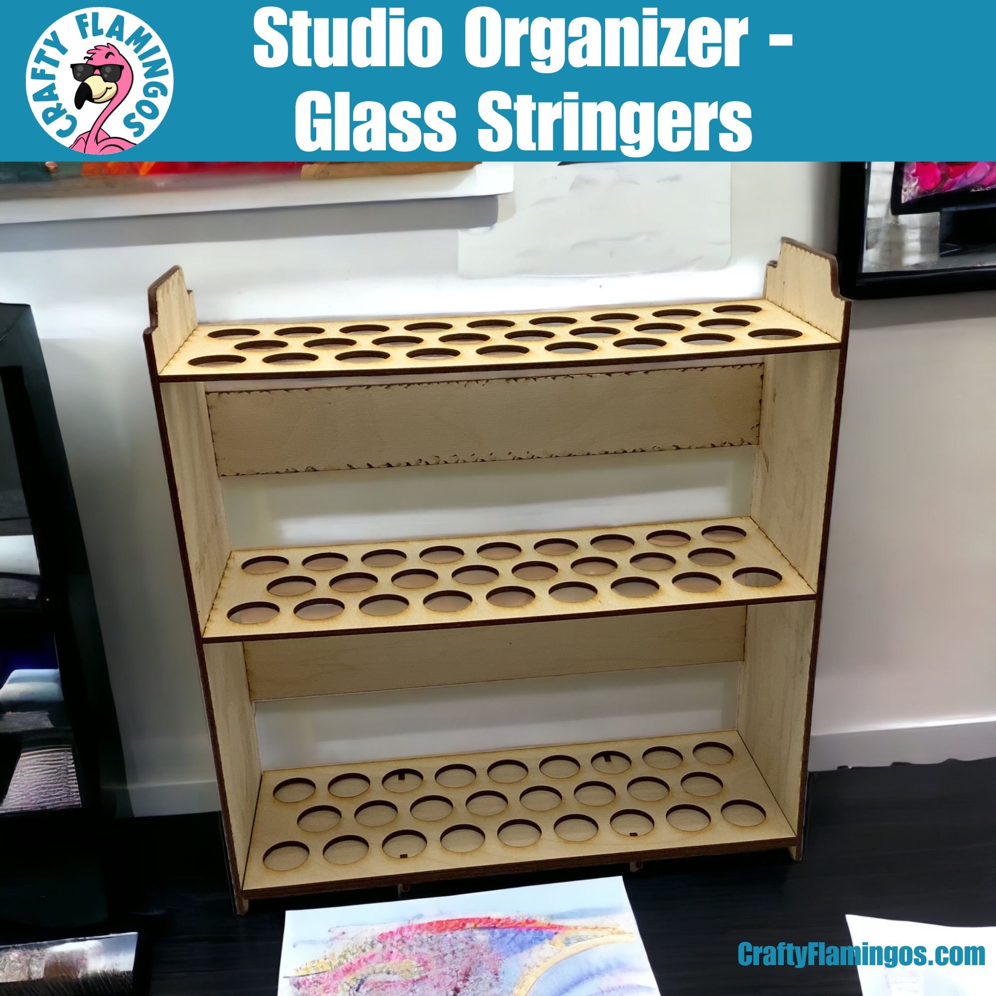 Stringer Holde Fused Glass Stringer and Rod Holder Studio Organizer Tool - Etsy