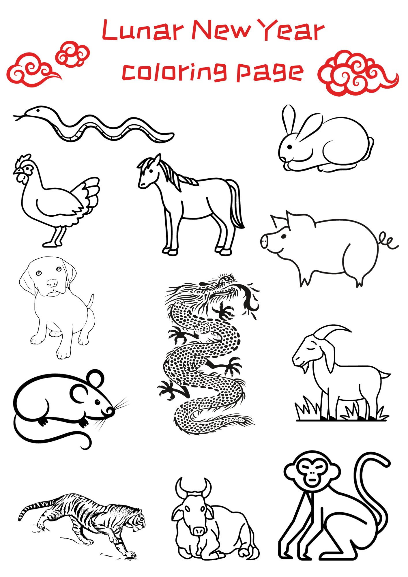 Lunar New Year Printable Bundle - Etsy