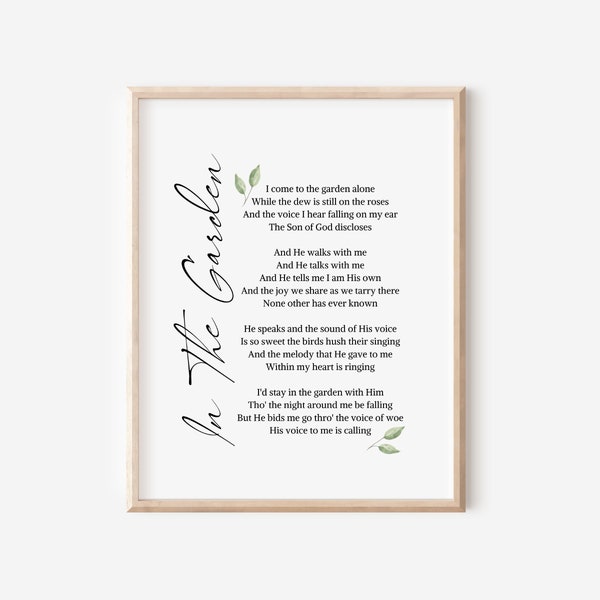 Hymn Lyrics Etsy