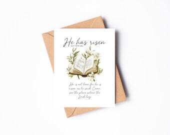 Easter Notecard Printable, 4.25" X 5.5" Resurrection Notecards, Digital download Easter Notecard, Christian Greeting Cards