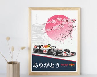 Red Bull F1 &#39;White Livery&#39; Poster Print 2021 Season / Print / Formula 1 / Unframed