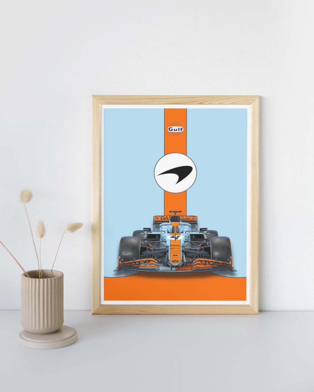 McLaren F1 'Gulf Livery' Poster Print 2021 Season / Print / Formula 1 / Unframed