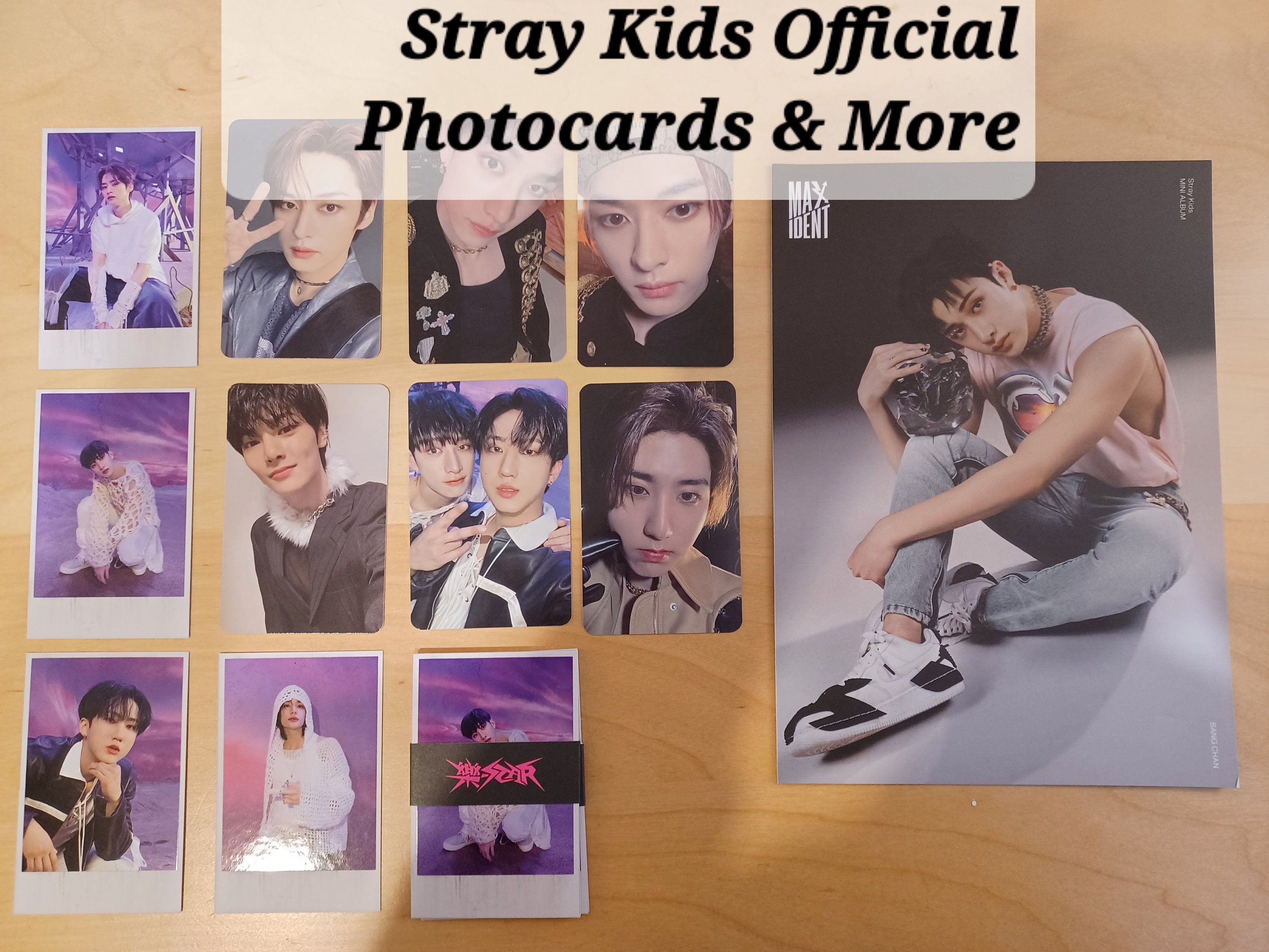 Stray Kids 5 Star Album Photo cards ( Set of 12 + 4 Freebies