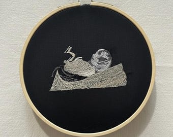 Custom Ultrasound Embroidery Hoop: Personalized Sonogram Baby Keepsake