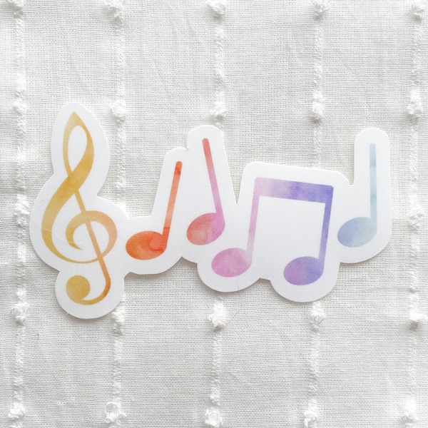 Music Note Sticker, Musician Sticker, Music Teacher Sticker, Music Gift