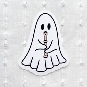 Sticker flûte à bec fantôme, Sticker professeur de musique au primaire