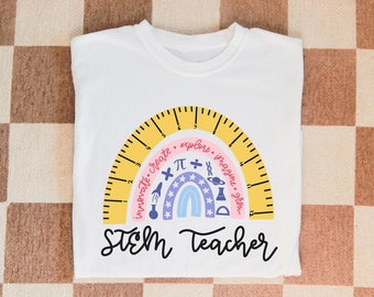 Camiseta para professor STEM, camiseta para professor de ciências, camiseta STEM